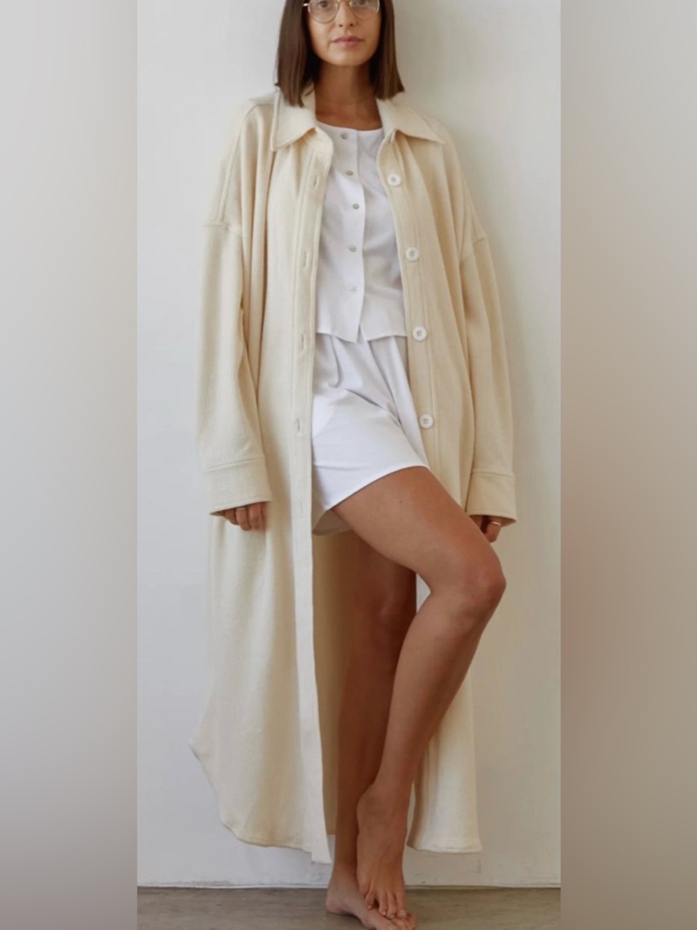 Sedvana Josephine Topper Cream Lounge Robe